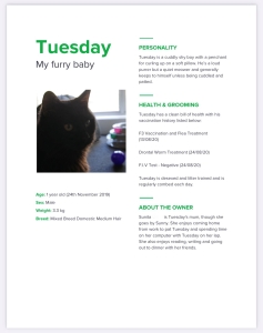 pet resume